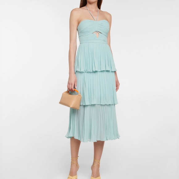 NWT 🔥🔥 Self Portrait Chiffon Midi Dress - Picture 10 of 14